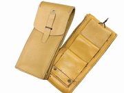 French Leather SMG Pouch Tan